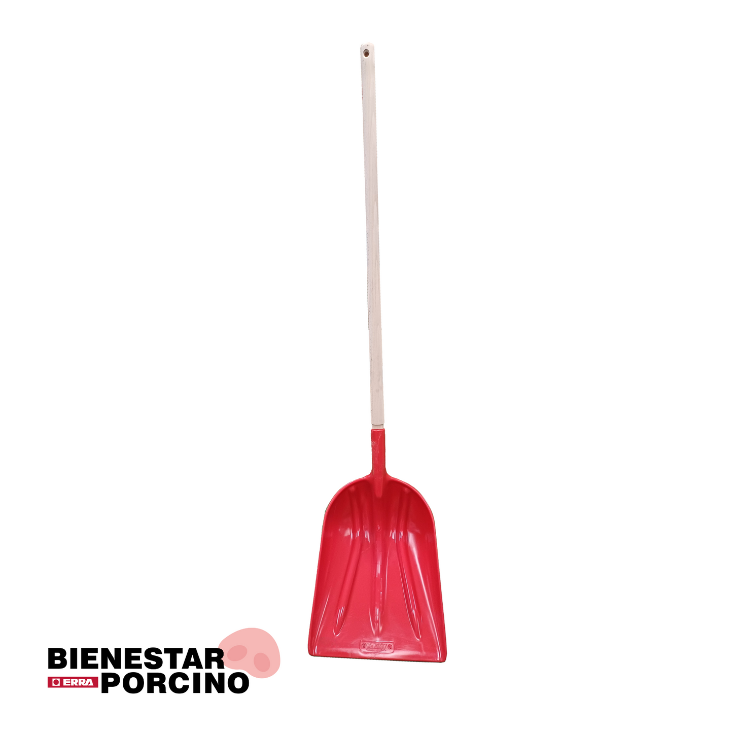 Pala de polietileno con eje largo sin mango