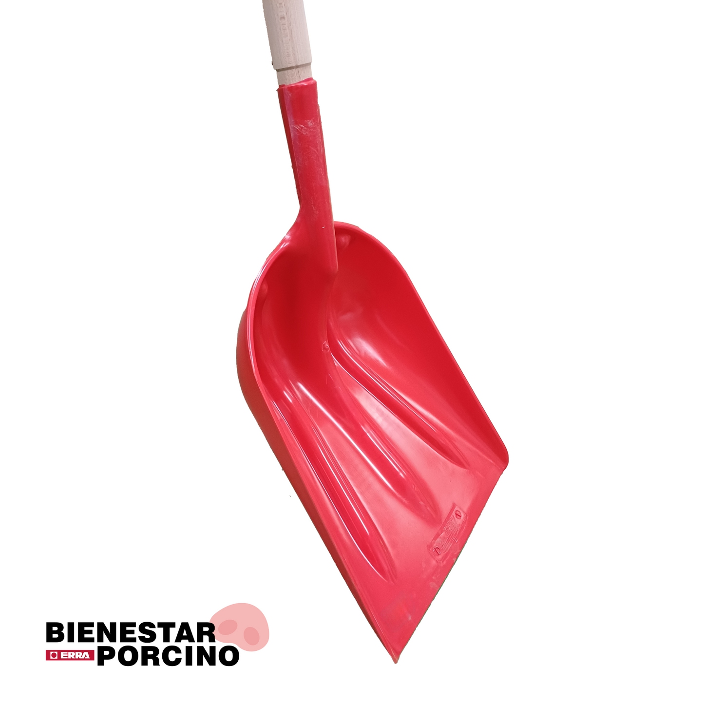 Pala de polietileno con eje largo sin mango