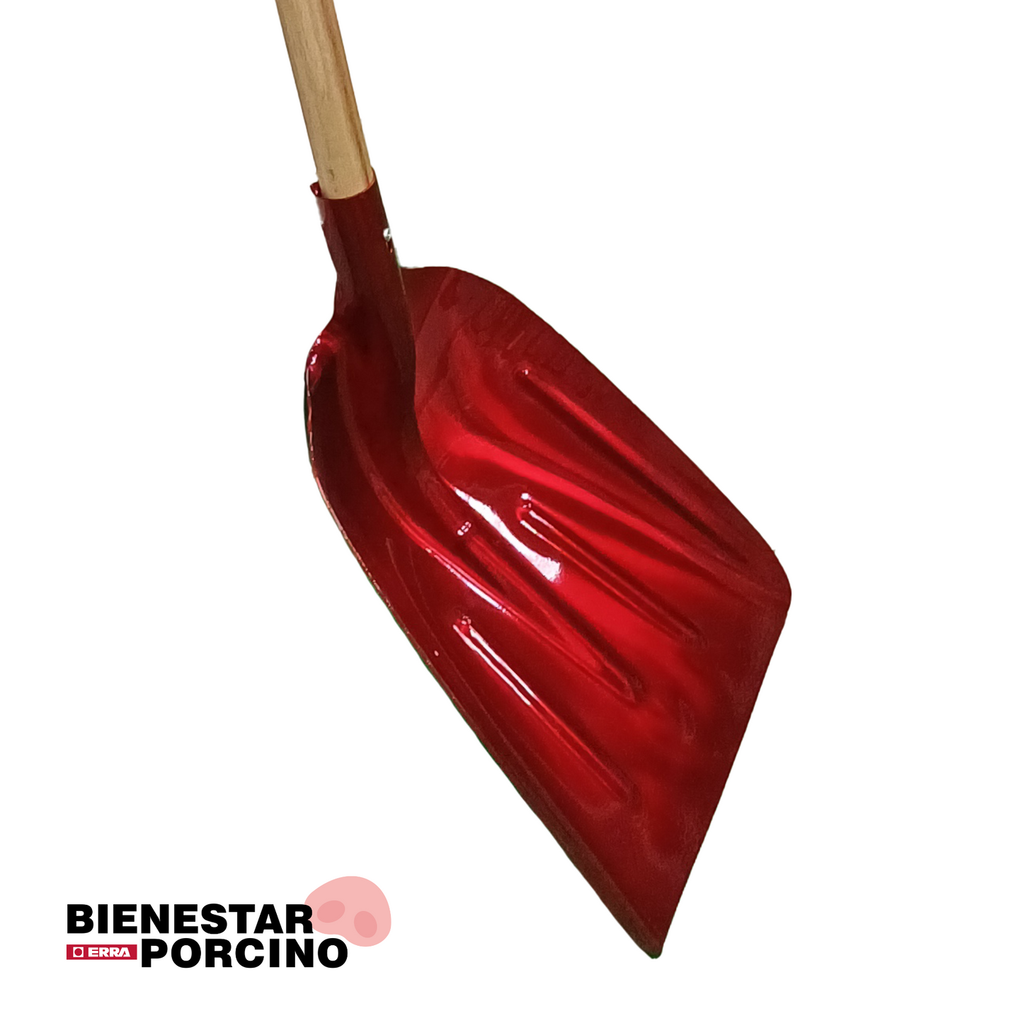 Pala de aluminio de eje largo sin mango