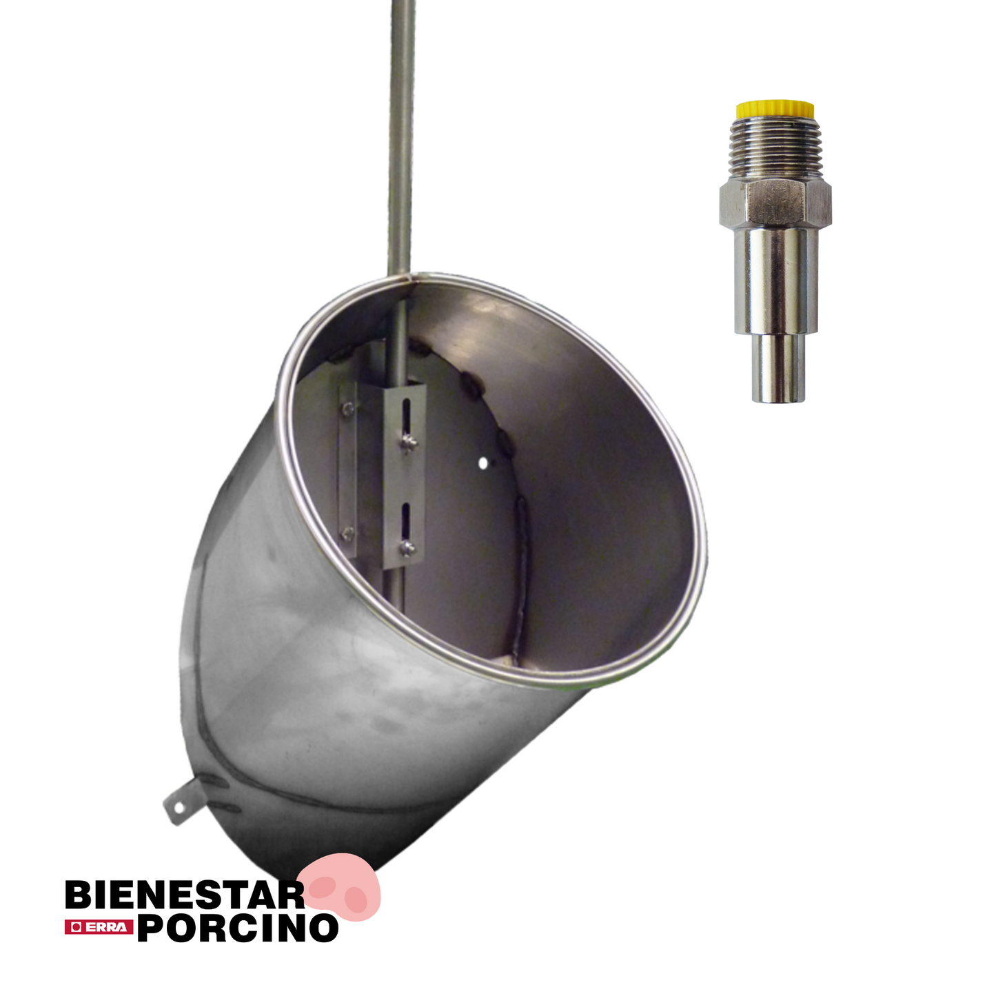 Bebedero inox CERDAS Ø40