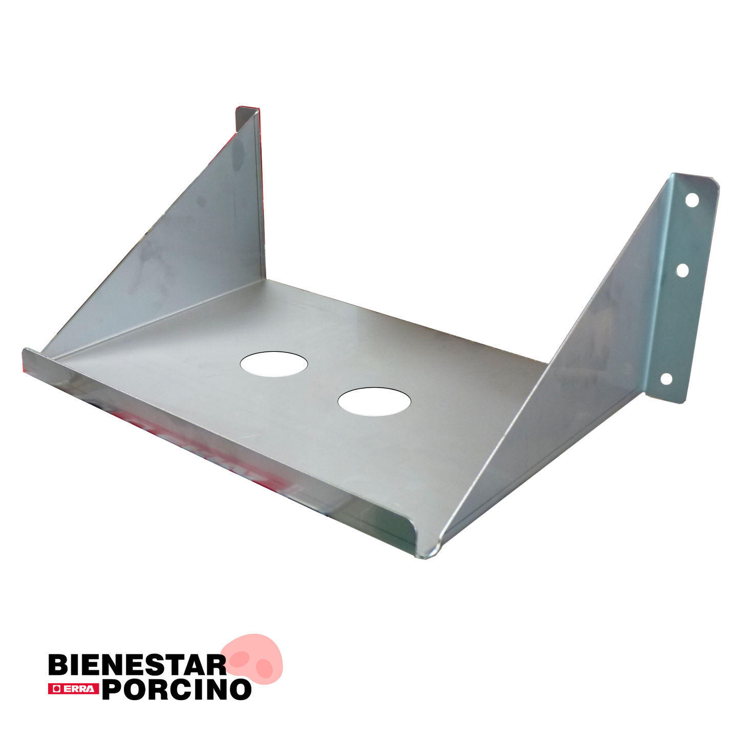 Soporte inox para bebedero de polímero