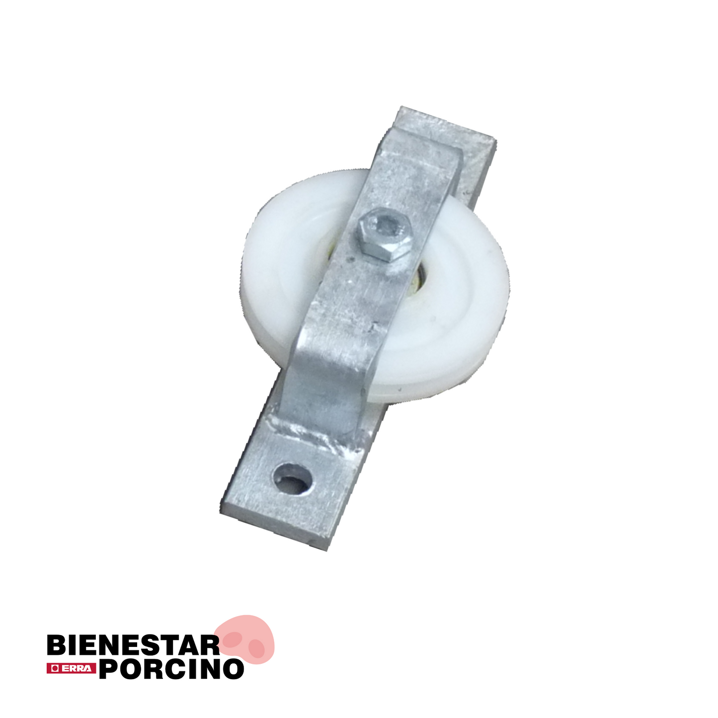 Rueda Ø10 con soporte horizontal