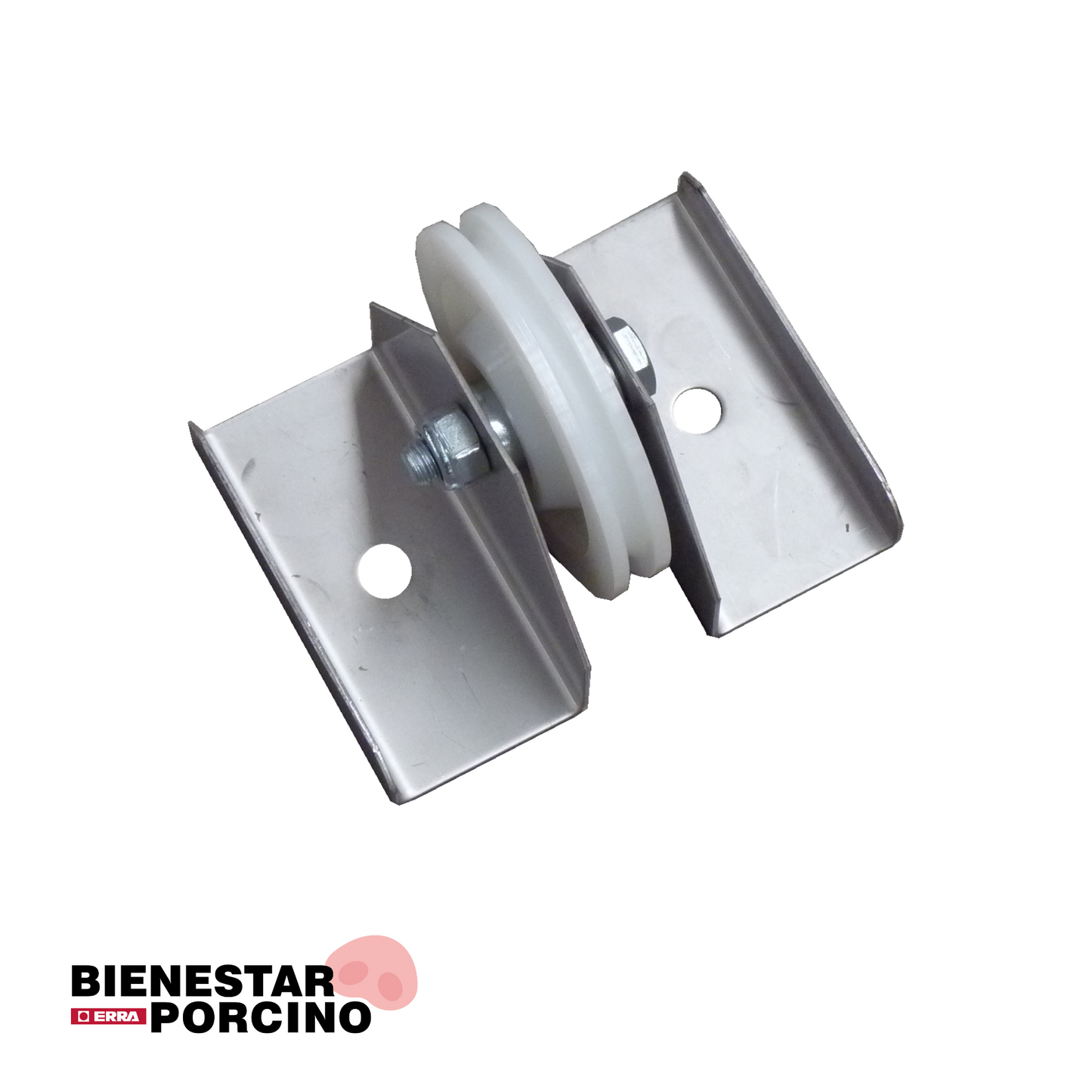 Rueda Ø10 con soporte vertical