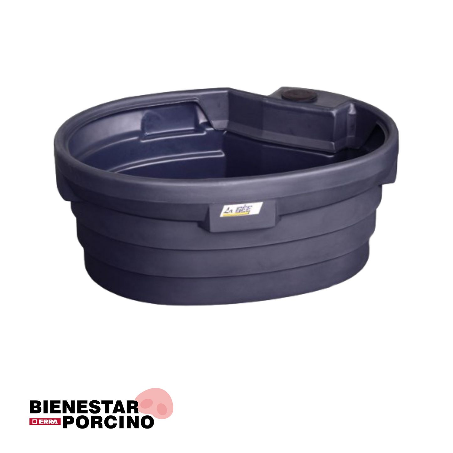 Bebedero de polietileno SUPERBAC OVAL 450L