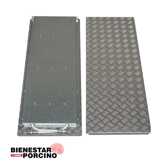 Placa de calefacción rectangular de aluminio